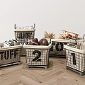 Stylish Woven and Fabric Storage Baskets for Home Organizing in Living Room Bedroom