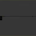 Polearm Weapon Design With Gray Grip Green Shaft And Golden Tip Features