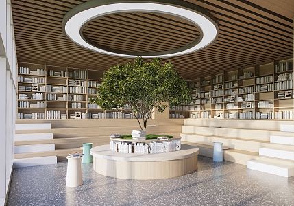 Modern Bookstore 3d model