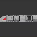 Futuristic Gray Mechanical Model With Yellow Blue Red Components And Complex Structure