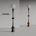 poliform modern floor lamp solid wood floor lamp 3d model