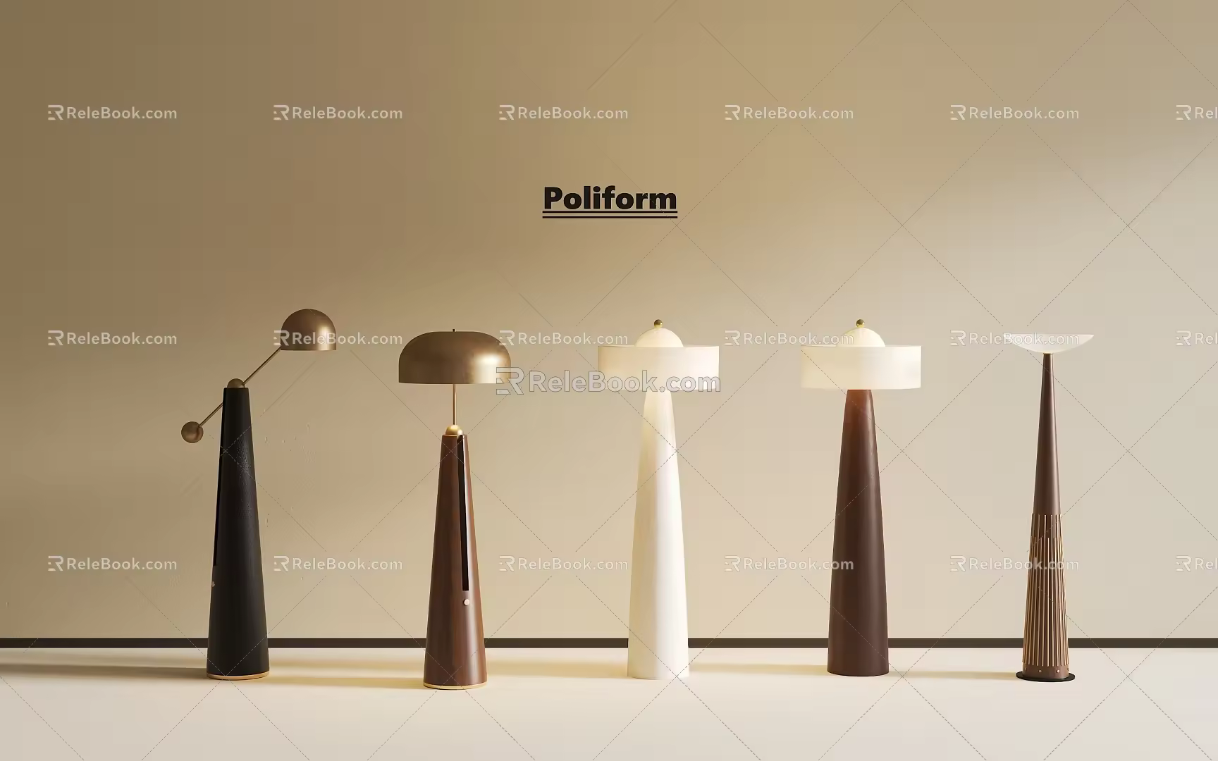 Middle Ancient Retro Floor Lamp Simple Floor Lamp French Retro Floor Lamp 3d model