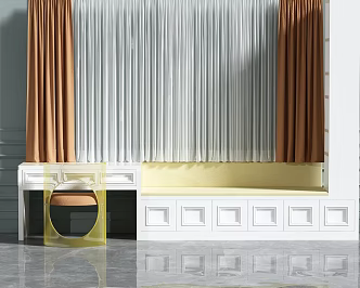 Modern Bay Window 3d model