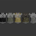 Various Colored Fashion Vests With Straps And Mesh Details In Different Styles