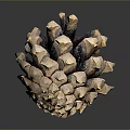 Close Up View Of Natural Pine Cone From Evergreen Tree With Brown Scales