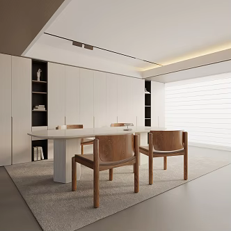 Modern table combination 3d model