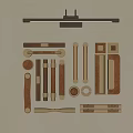 Various Modern Furniture Handles In Wooden Metal And Brass Designs For Cabinets