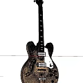 Light Wood Semi Hollow Electric Guitars With F Hole Design And Chrome Hardware