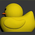 Yellow Rubber Duck Shaped Kids Chair Furniture With Cute Design For Children Room