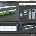 Green and White Urban Bus with Cidade Manaus Livery for Public Transport