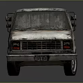 Old Rusty Vintage Van With Worn Out Exterior And Classic Design
