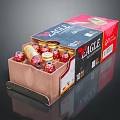 Eagle Brand Ammunition Box Containing 10 Rounds With Golden Casings And Red Black Design