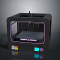 Modern printer three-axis printer CNC printer machining center CNC system 3d model