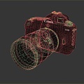 SLR Canon SLR SLR camera card machine 3d model