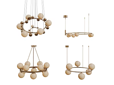 Modern Chandelier Art Chandelier Spherical Chandelier 3d model