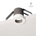 Modern Recessed Downlight Spotlight Ceiling Mounted With White Gray Design And Installation Bracket 3d model