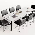 Modern Meeting Tables and Chairs Meeting Tables and Chairs Negotiation Tables and Chairs 3d model