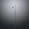 Modern Architectural Street Lamp Design With Metal Pole For Outdoor Lighting Use
