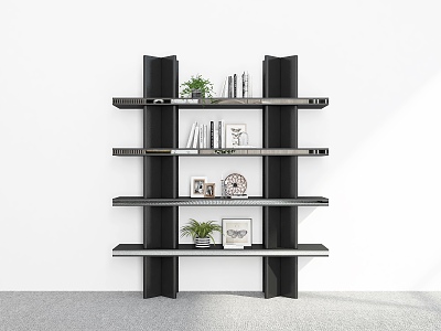 Bookshelf Ornaments Bookshelf Decorative Storage Rack Decorative Rack Bookshelf Shelf model