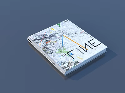 Artistic FINE Magazine Cover With Colorful Lines And Creative Patterns 3d model
