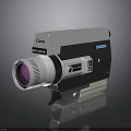 Vintage Canon Electronic Camera With Classic Design And Large Zoom Lens