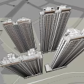 Style border super high-rise 3d model