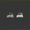 Colorful Small Cartoon Car Models With Various Styles And Different Colors