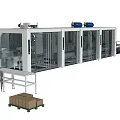 Commercial Automated Packaging Production Line Machinery With Conveyor System And Carton Pallet
