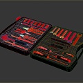 Tool Box Iron Box Multi-layer Tool Box Iron Box Iron Trunk Box Box Box Luggage Leather Box 3d model