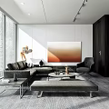 Modern Office Interior Design With Large Desk Ergonomic Chair And Floor To Ceiling Windows