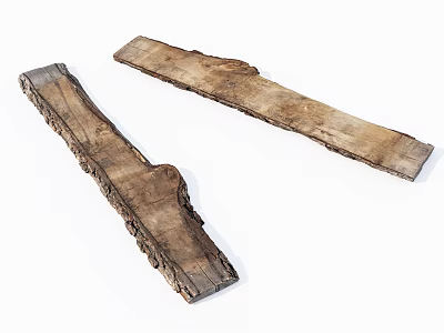 Rustic Stone Wood Planks with Natural Texture for Home Decoration 3d model