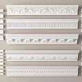 Jane Europe gypsum line gypsum line ceiling corner skirting line 3d model