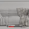 Modern Multiplayer Sofa Ligne roset Two-Seat Sofa 3d model