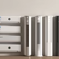 Air conditioning modern vertical wall-mounted 3d model