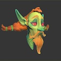 Modern Game Character Mask Elf Avatar Elf Avatar 3d model