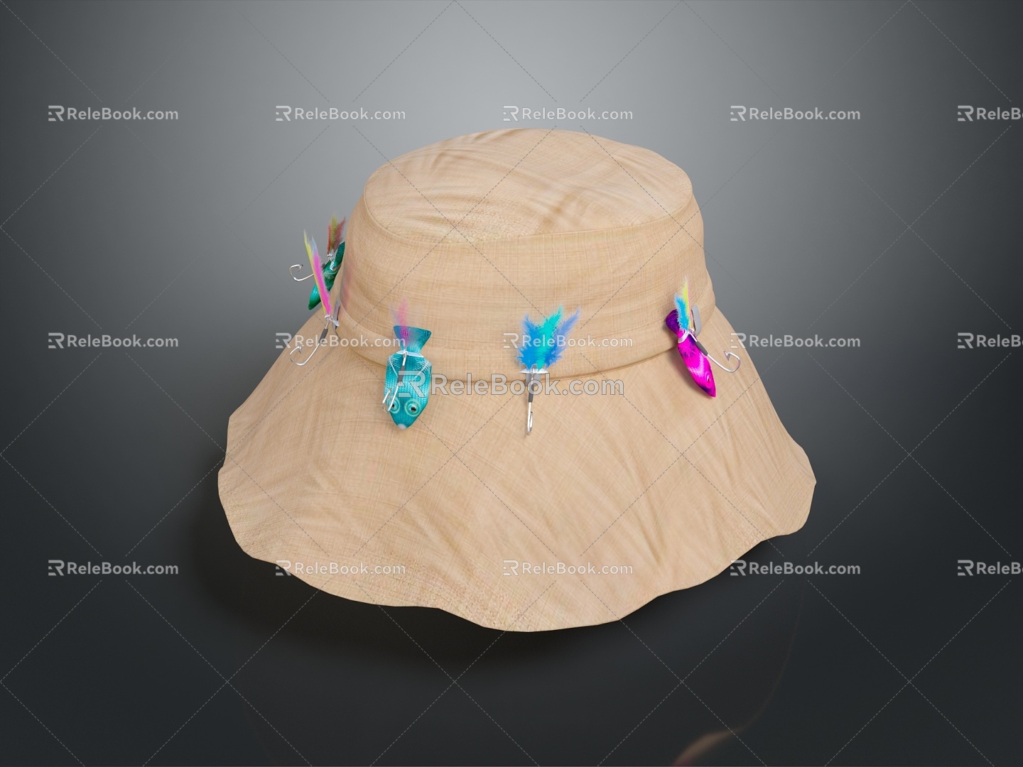 Women's Hat Sun Hat Fashion Hat Women's Hat Topper Hat Women's Hat Bucket Hat Classic Hat 3d model