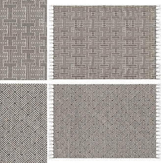 modern square carpet 3d model