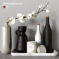 Stylish Home Living Supplies Including White Orchid Decorative Vases And Essential Oil Candle Jar
