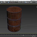 Industrial Rusty Metal Barrel Designed For Heavy Duty Storage Purposes
