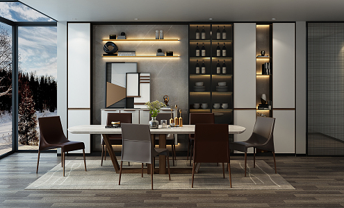 Modern Restaurant 3d model