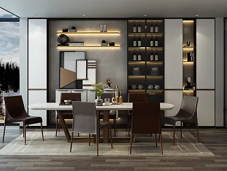 Modern Restaurant 3d model