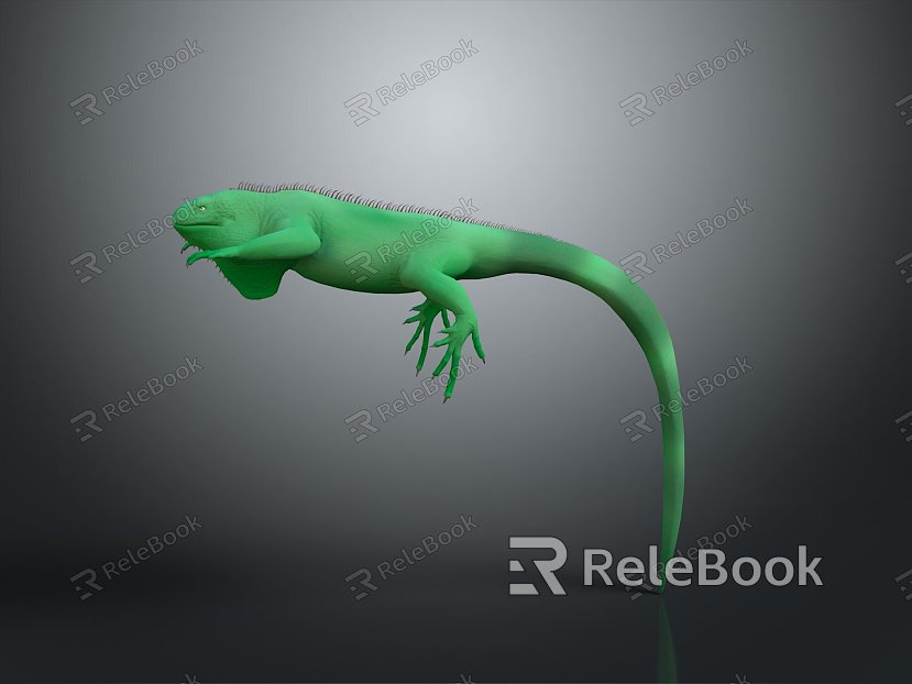 Lizard Anime Lizard Chameleon Cartoon Lizard Reptile Cold Blooded Animal Reptile Reptile Class model