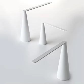 Modern Table Lamp Simple White Study Desk Lamp 3d model