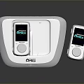 ASCO White Body Scale With Main Unit And Handheld Digital Screen 3d model