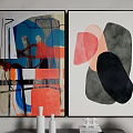 Modern Abstract Painting Abstract Hanging Painting 3d model