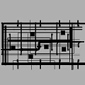 Industrial Equipment Metal Frame Structure With Pipes And Support Brackets