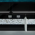 Modern Clothing Store Interior With Hanging Clothes And Lighting Design Elements