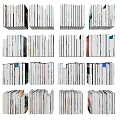 Assorted Colorful Books And Magazines Arranged On Shelves With Different Sizes