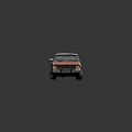 Old Rusty Pickup Truck With White Roof And Red Weathered Body