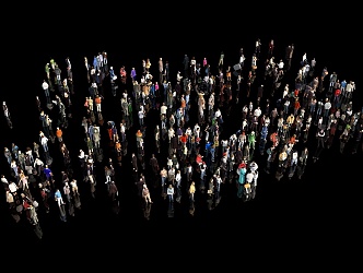 People and Characters Combination Bird's Eye View People and Many People Scenarios 3d model